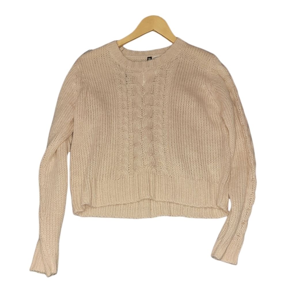 Pastal Pink Crop Sweater From H&M - Picture 2 of 4